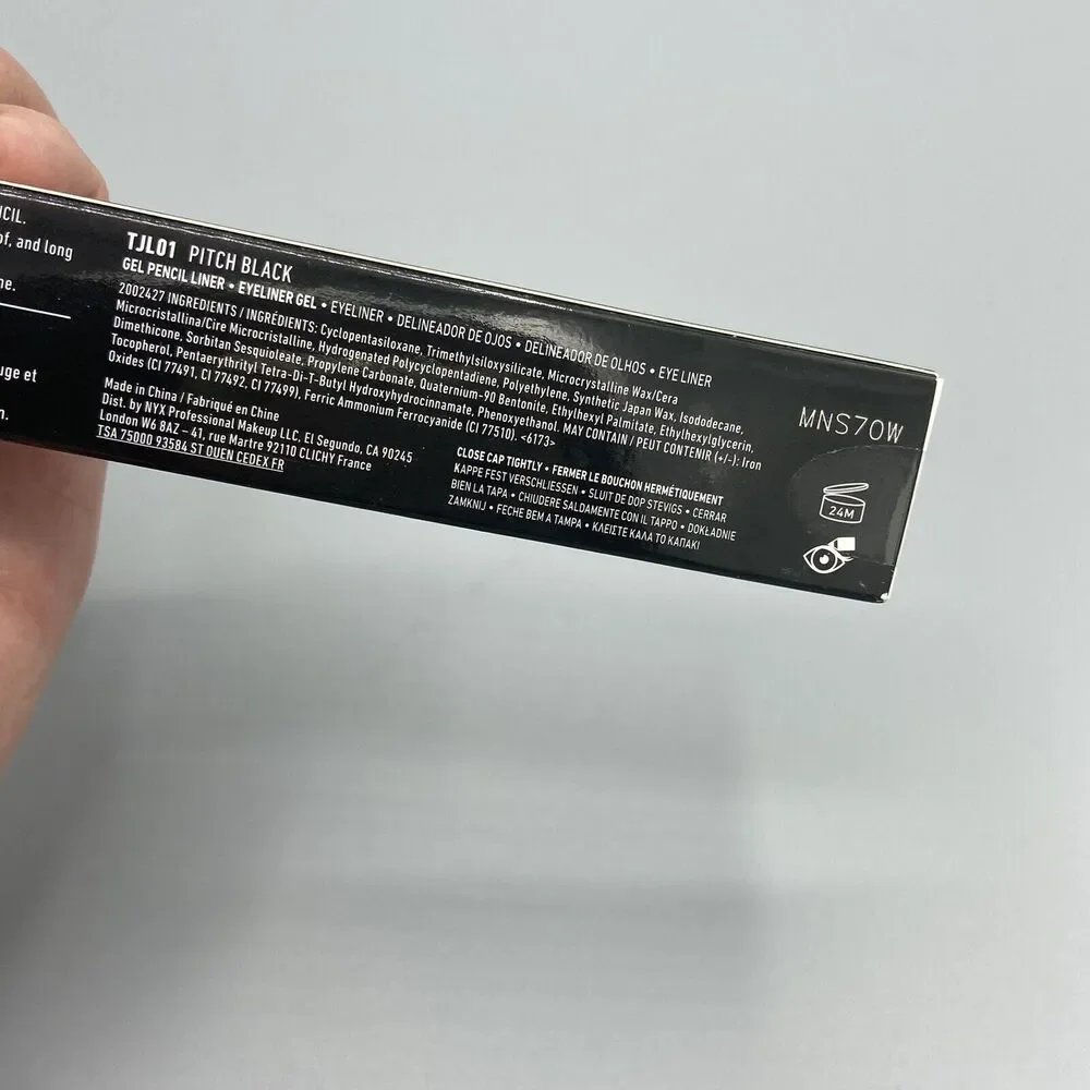 NYX‎ Professional Make Up Tres Jolie Gel Pencil Eyeliner TJL01 Pitch Black